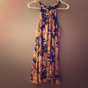 Floral Halter Swing Lulu Dress